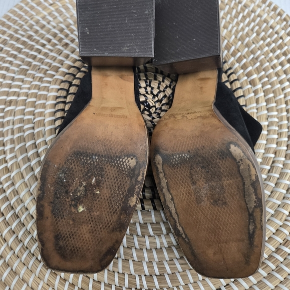 Black Suede Platform Mules 7 - Picture 5 of 12